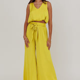 Mariposa Wide Leg Pant Chartreuse