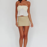 Nikkita Strapless Rosette Top Ivory
