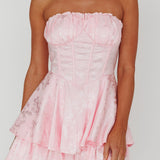 Angel Sky Gathered Bust Romper Pink