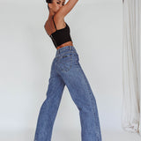 ROLLA'S Sailor Jean Janet Recycled Mid Vintage Blue