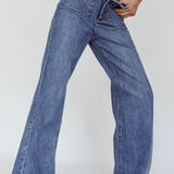 ROLLA'S Sailor Jean Long Janet Recycled Mid Vintage Blue