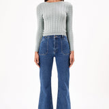 ROLLA'S Eastcoast Flare Long Jeans Dark Vintage Blue