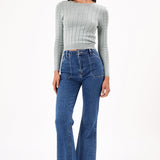 ROLLA'S Eastcoast Flare Long Jeans Dark Vintage Blue