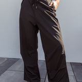 Starting Line Low Rise Wide Leg Pants Black