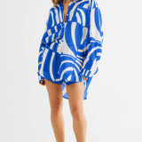 SNDYS Heather Shorts Swirl Blue
