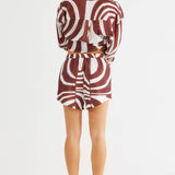 SNDYS Heather Shorts Swirl Brown