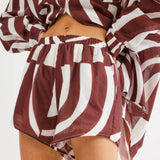 SNDYS Heather Shorts Swirl Brown