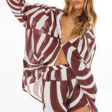 SNDYS Heather Shorts Swirl Brown