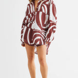SNDYS Heather Shorts Swirl Brown