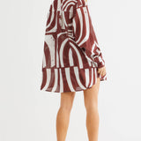SNDYS Heather Shirt Swirl Brown