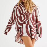 SNDYS Heather Shirt Swirl Brown
