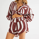 SNDYS Heather Shirt Swirl Brown