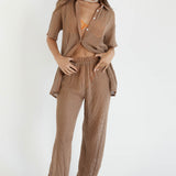 SNDYS Hyams Long Knit Pants Mocha