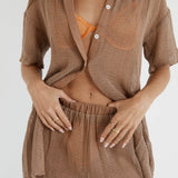 SNDYS Hyams Long Knit Pants Mocha