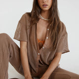 SNDYS Hyams Long Knit Pants Mocha