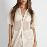 SNDYS Hyams Buttoned Knit Top Sand