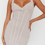 Altitude Piping Trim Mini Dress Ivory