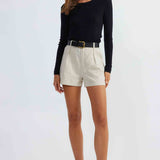 SNDYS Hale Linen Shorts Natural