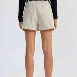 SNDYS Hale Linen Shorts Natural