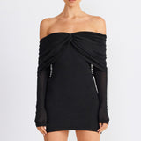 SNDYS Madrid Mini Dress Black