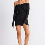 SNDYS Madrid Mini Dress Black