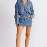 SNDYS Eve Denim Shirt Blue