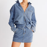 SNDYS Eve Denim Shirt Blue