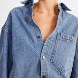 SNDYS Eve Denim Shirt Blue