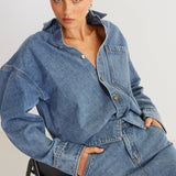 SNDYS Eve Denim Shirt Blue