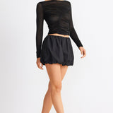 SNDYS Elodie Top Black