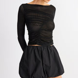 SNDYS Elodie Top Black