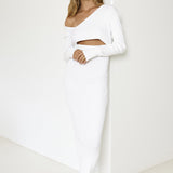 SNDYS Aurora Maxi Dress White