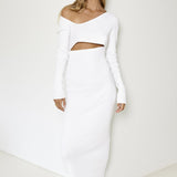 SNDYS Aurora Maxi Dress White