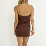 SNDYS Ada Mini Dress Mocha