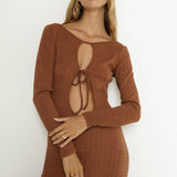 SNDYS Tallulah Maxi Dress Chestnut