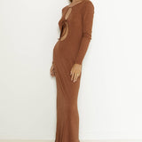 SNDYS Tallulah Maxi Dress Chestnut