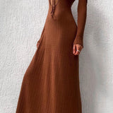 SNDYS Tallulah Maxi Dress Chestnut