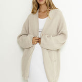 SNDYS Essie Cardigan Mushroom