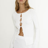 SNDYS Etta Top White