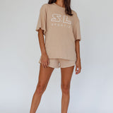 On Track SL Logo Shorts Camel