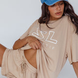 On Track SL Logo Shorts Camel