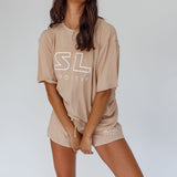 On Track SL Logo Shorts Camel