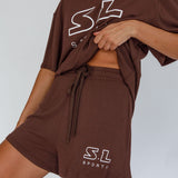 On Track SL Logo Shorts Chocolate