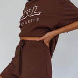 On Track SL Logo Shorts Chocolate