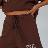 On Track SL Logo Shorts Chocolate