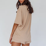 On Track SL Logo T-Shirt Camel