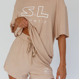 On Track SL Logo T-Shirt Camel