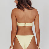 Agape Bandeau O-Ring Bikini Top Butter