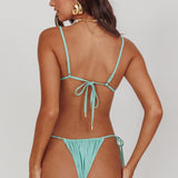 Sovereign High Cut String Bikini Bottom Green