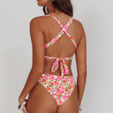 Truly Yours Underwire Bikini Top Yellow Floral
